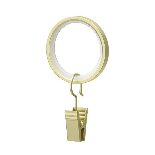 Obročki za zavese z zaponko v kompletu 7 kos Cappa - Umbra-image-3