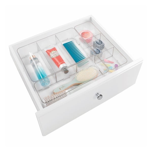 Komplet 3 organizatorjev InterDesign Clarity Interlocking Organizers-image-4