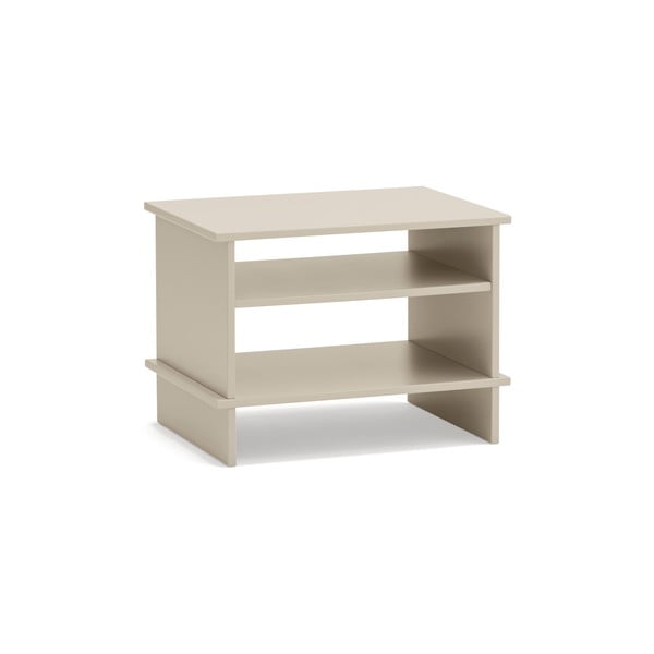 Kremno bela nočna omarica s policami Inari – Teulat