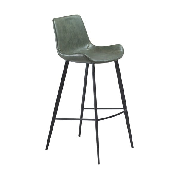 Zelen barski stol iz umetnega usnja DAN-FORM Ddenmark Hype, višina 103 cm