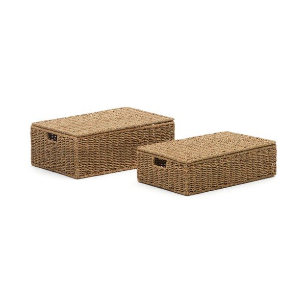 Košare v kompletu 2 ks iz morske trave 40x60x21 cm Tossa – Kave Home