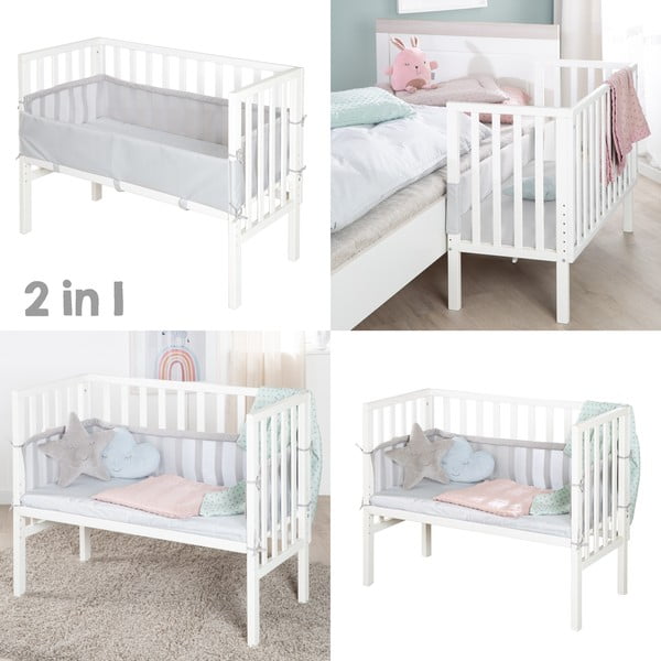 Bela otroška posteljica 90x45 cm – Roba-image-1