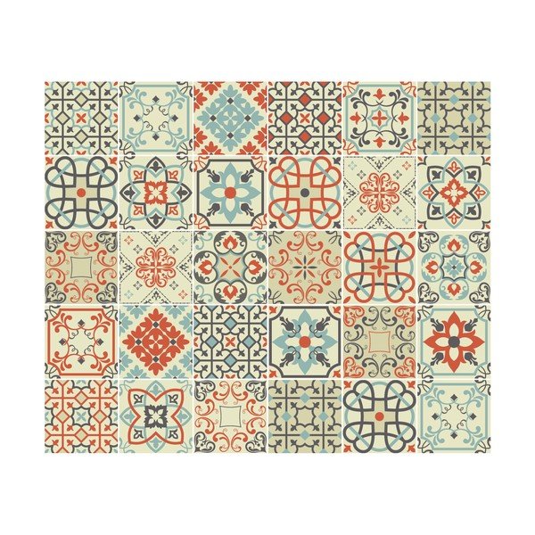 Komplet 30 dekorativnih stenskih nalepk Ambiance Vérone, 15 x 15 cm-image-2