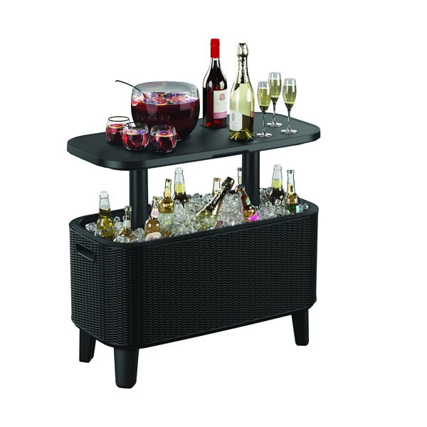 Plastična vrtna miza s prostorom za led 83.5x40 cm Bevy – Keter-image-2