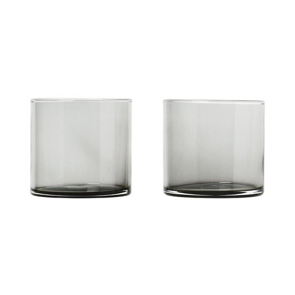 Komplet 2 črnih kozarcev Blomus Mera, 200 ml