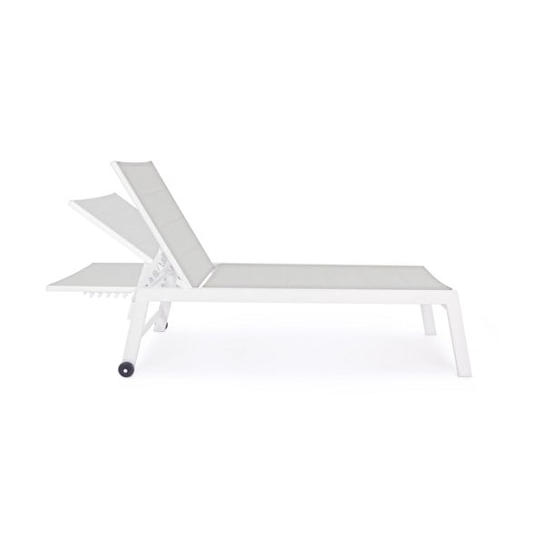 Bel kovinski vrtni ležalnik Hilde   – Bizzotto-image-2