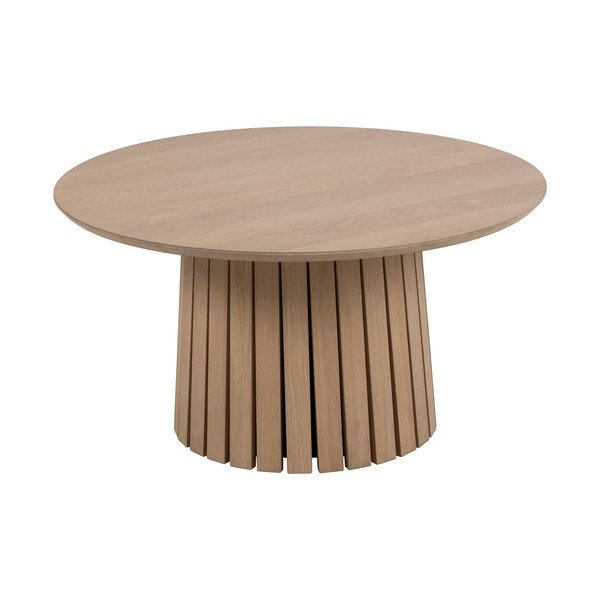 Okrogla mizica v hrastovem dekorju ø 80 cm Christo - Actona-image-2