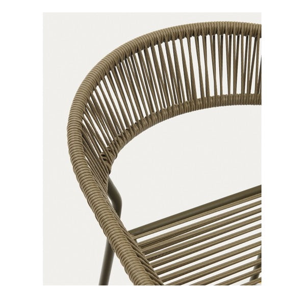 Kaki zeleni jedilni stoli iz umetnega ratana v kompletu 4 ks Futadera – Kave Home-image-4