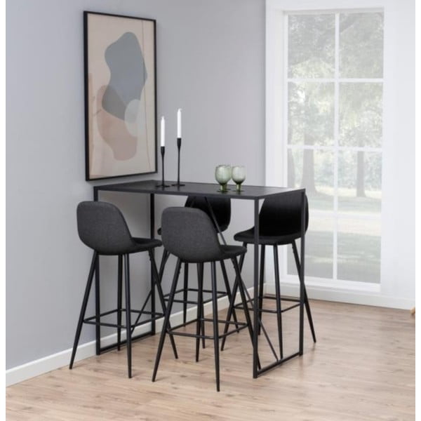 Črn/siv barski stol 101 cm Wilma – Actona-image-1