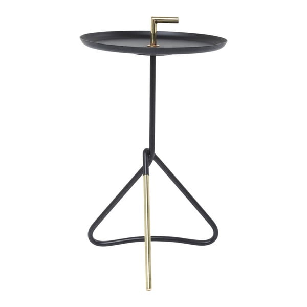 Kare Design Nodo črna kavna mizica, ⌀ 30 cm