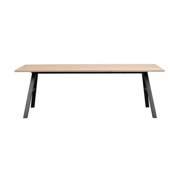 Jedilna miza s ploščo v hrastovem dekorju 220x90 cm Brigham - Rowico