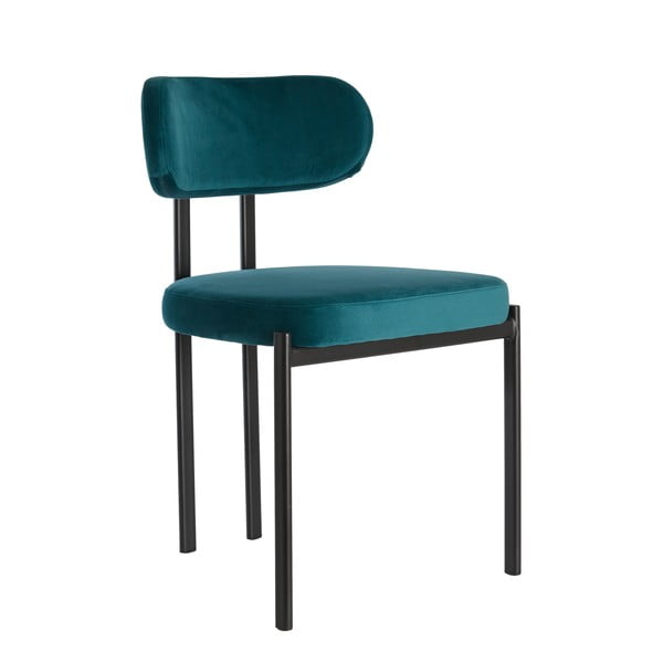 Modrozeleni žametni jedilni stoli v kompletu 2 ks Sonja – Light & Living