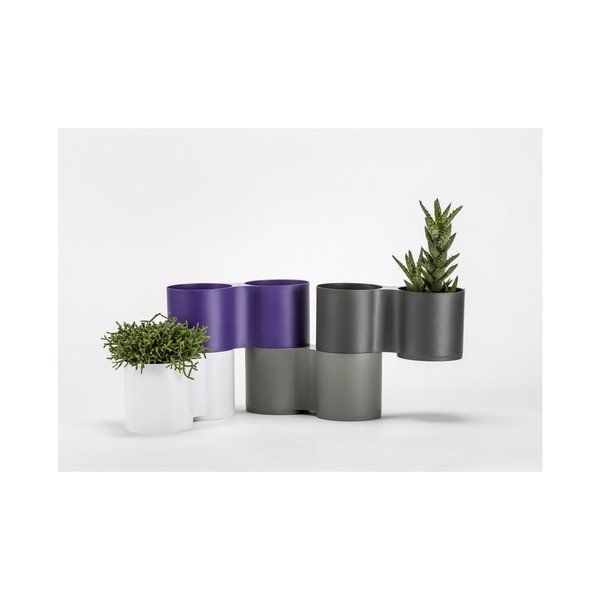 Vijoličen dvojni lonec Plastia Modulo-image-1