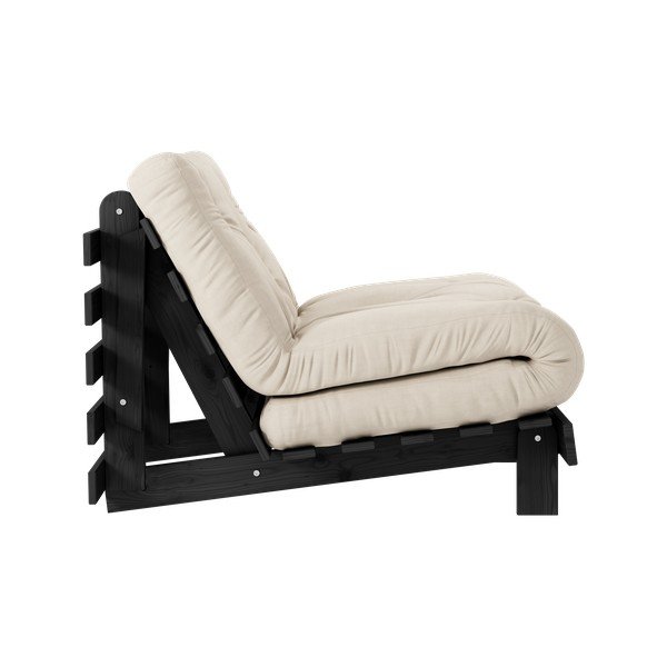 Bež fotelj Roots Black Night – Karup Design-image-4