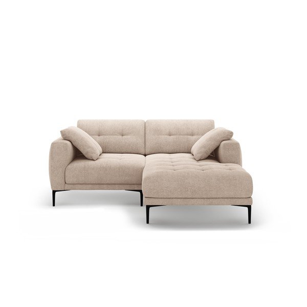 Svetlo rjava kotna sedežna garnitura (desni kot/z ležalnikom) Bemy – Micadoni 