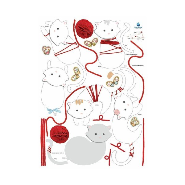 Nalepka Ambiance Cats and Balls, 30 cm-image-2