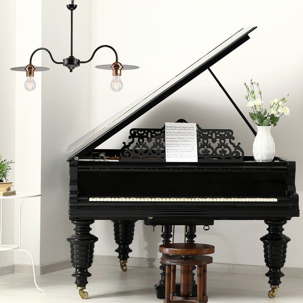 Črna viseča svetilka - LAMKUR-image-3