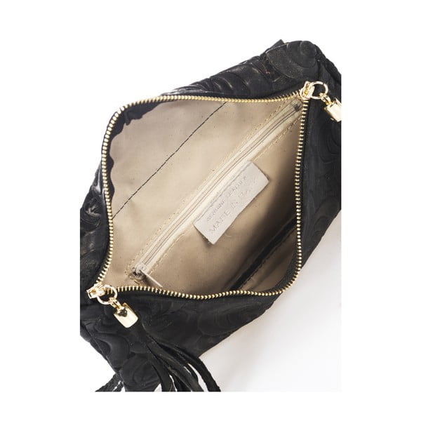 Črna usnjena torbica Lisa Minardi Silvia-image-3