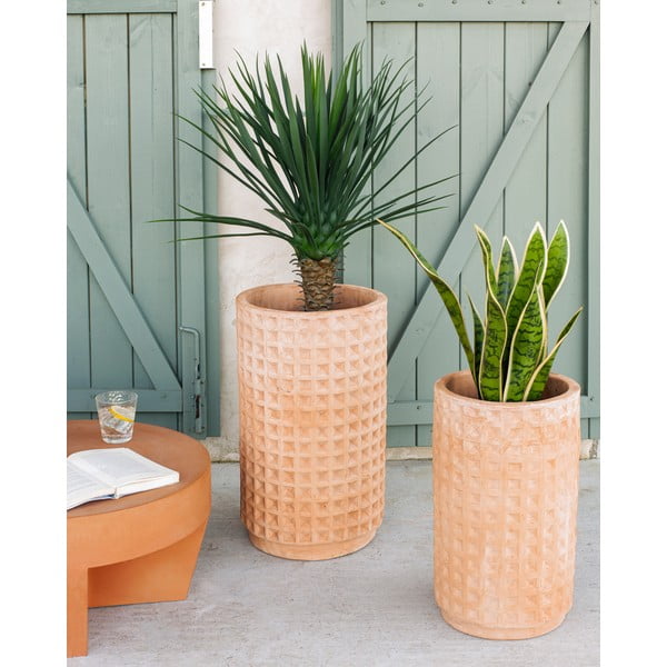 Komplet 2 cvetličnih lončkov iz terakote Kave Home Celi-image-1