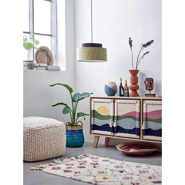 Črn svečnik iz terakote Bloomingville Kes, višina 20 cm-image-1