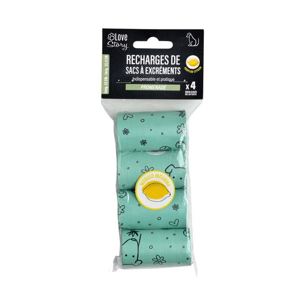 Vrečke za pasje iztrebke 4 ks – Love Story