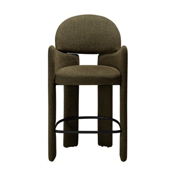 Kaki zelen barski stol (višina sedeža 68,5 cm) Aole – DAN-FORM Denmark-image-1