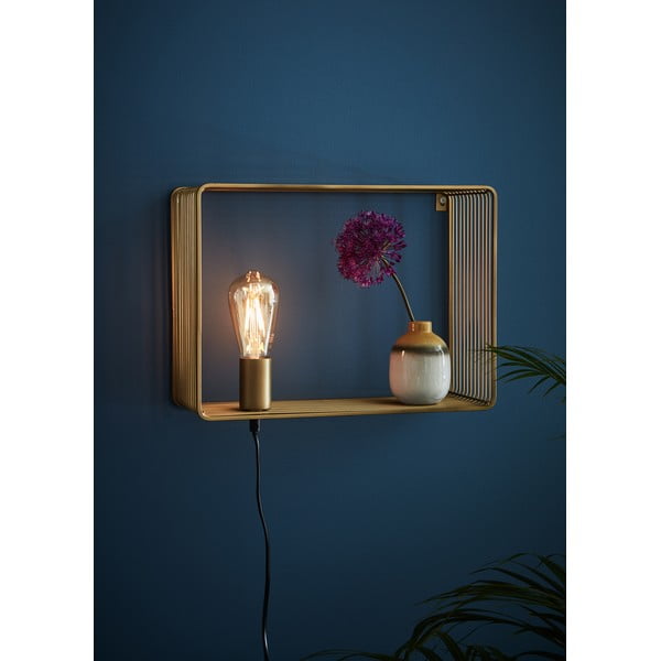 Stenska svetilka v zlati barvi Markslöjd Shelf Wall Gold-image-1