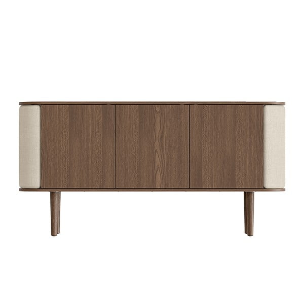 Rjava/bež nizka komoda v hrastovem dekorju 150x75 cm Treasures – UMAGE-image-3