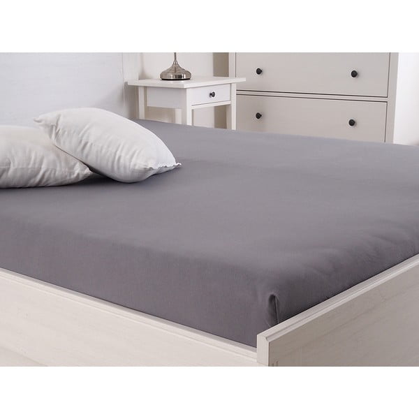 Temno siva napenjalna rjuha 180x200 cm – B.E.S.-image-1