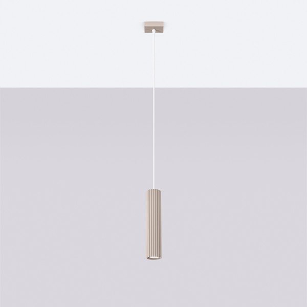 Sivorjava kovinska viseča svetilka Gleam – Sollux-image-2