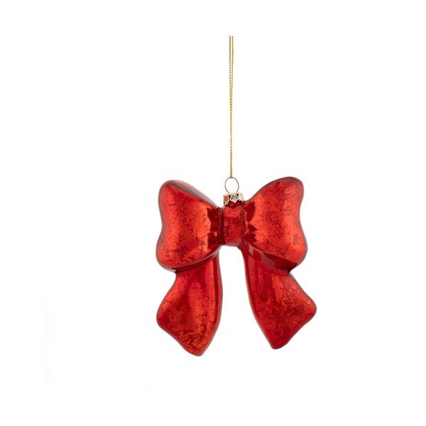 Steklen okrasek za jelko 3,5 cm Bow – Sass & Belle