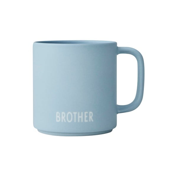 Modra porcelanasta skodelica 175 ml Brother – Design Letters