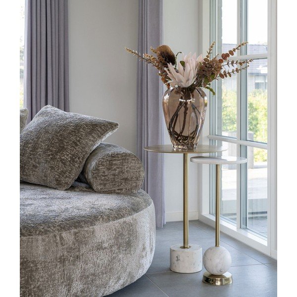 Kovinska okrogla stranska mizica ø 25 cm Salo – House Nordic-image-1