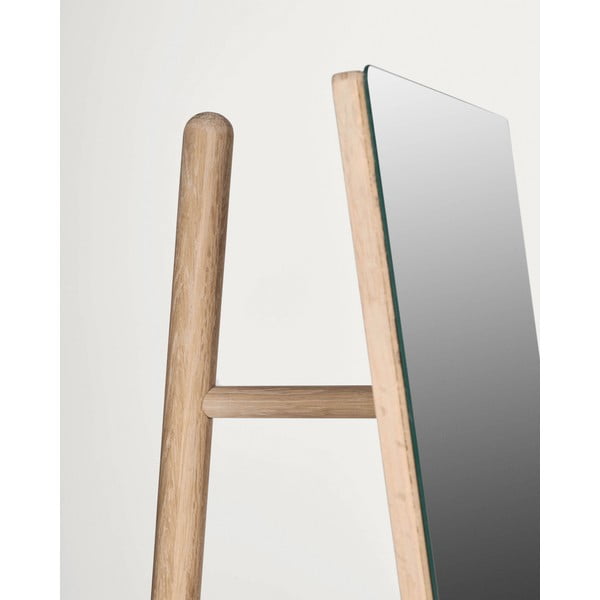 Stoječe ogledalo z lesenim okvirjem 45x160 cm Keisy – Kave Home-image-3