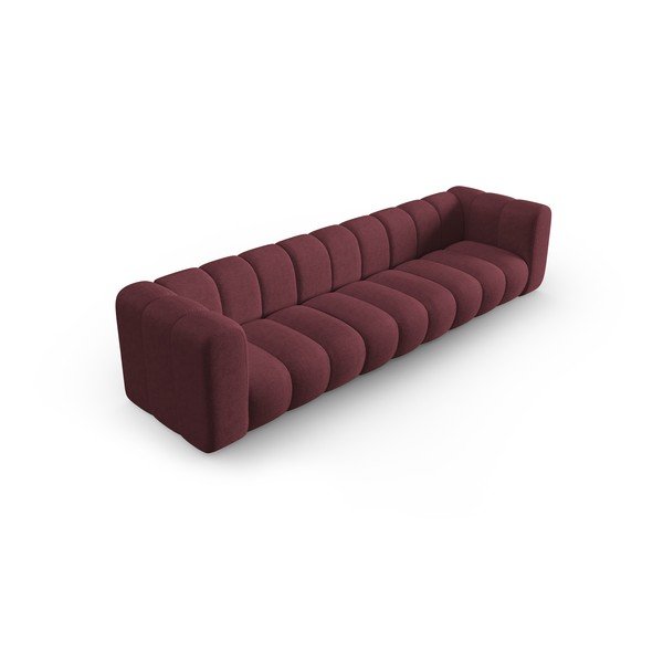 Bordo rdeča sedežna garnitura 318 cm Lupine – Micadoni Home-image-3