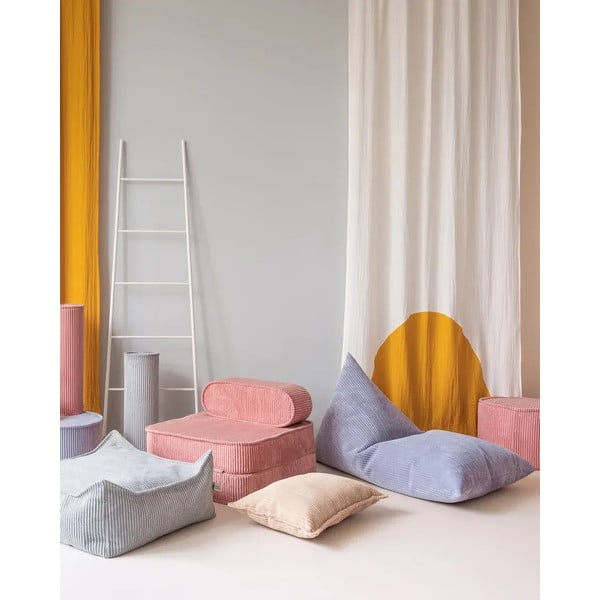 Svetlo rjava otroška blazina rebrasti žamet Bolster – Wigiwama-image-3