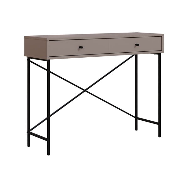 Sivo-bež stranska mizica 35x110 cm Titan – Marckeric