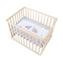 Stajica na koleščkih v naravni barvi 100x75 cm Jumbo Twins – Roba