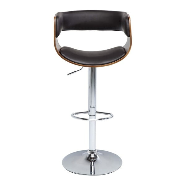 Temno rjavi barski stolček Kare Design Costa