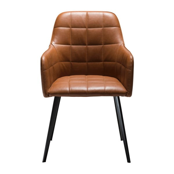 Rjav stol iz usnja DAN-FORM Denmark Embrace Vintage-image-2