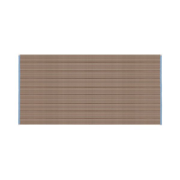 Rjava/kremno bela frotirna bombažna brisača 70x140 cm Gobo – noo.ma-image-2