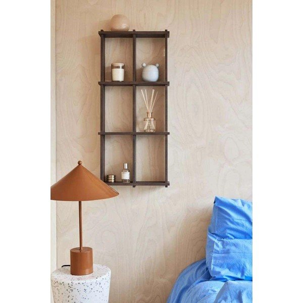 Večnivojska polica iz masivnega jesena v temni naravni barvi 42,5 cm Grid – OYOY Living Design-image-1