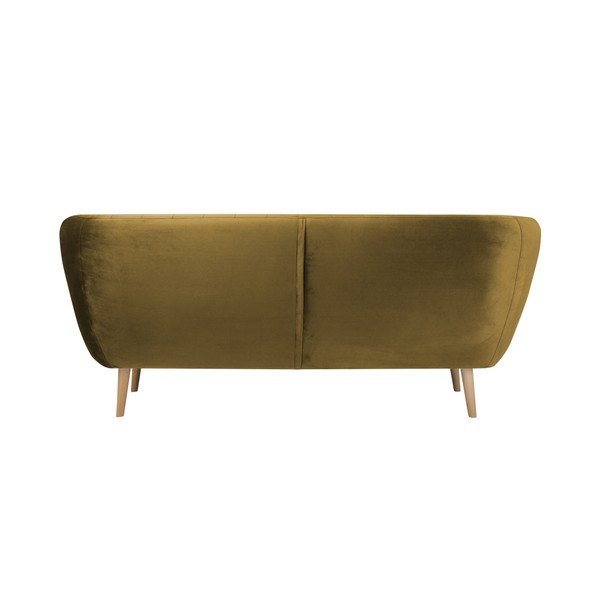 Gorčično rumena trosed Mazzini Sofas Benito-image-4