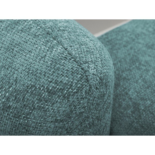 Modra raztegljiva kotna sedežna garnitura iz šenilje s prostorom za shranjevanje (desni kot/z ležalnikom) Mele – Makamii-image-4