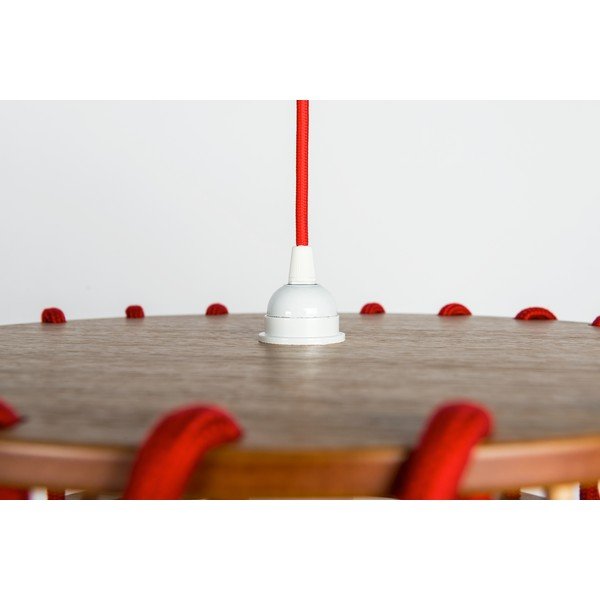 Rdeča viseča svetilka EMKO Macaron, ø 45 cm-image-4