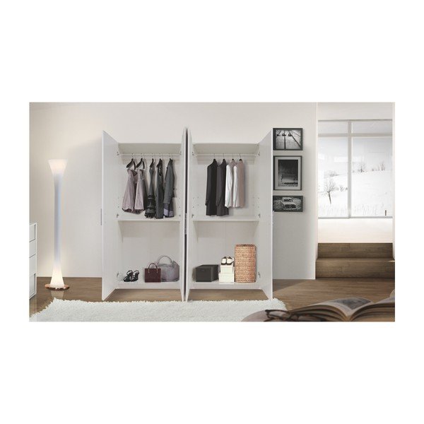Bela garderobna omara s 4 vrati Evergreen House Kristen-image-3