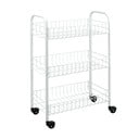 Belo mobilno stojalo s 3 policami Metaltex Siena