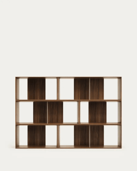 Sistem modularnih polic v orehovem dekorju 6 ks 168x114 cm Litto – Kave Home-image-3
