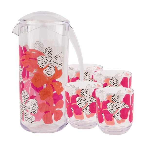 Rožnato-oranžen vrč za piknik Navigate, 2 l-image-3