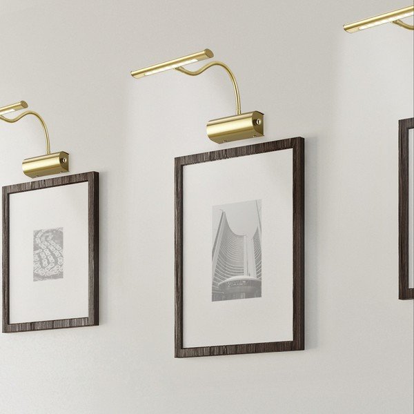 Medeninasta LED stenska svetilka z upogljivo konstrukcijo/zatemnitvena Curtis – Trio-image-1